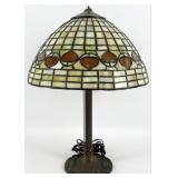 Early Reproduction Tiffany Acorn Lamp Shade With A