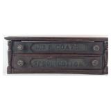 Antique J.& P. Coat's Two Drawer Spool Cabinet