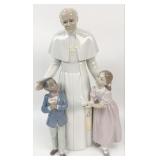 Retired Lladro 'Pope John Paul II With Children'
