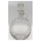 Circa 1880 'Spring Time Bourbon' Glass Decanter