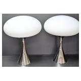 Pair Of MCM Laurel Mushroom Lamps By Bill Curry