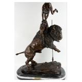 'Buffalo Horse' Bronze Sculpture After Frederic