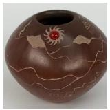 Dusty Naranjo Santa Clara Pueblo Pottery Pot With