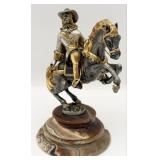 Giuseppe Vasari 'Musketeer On Horseback' Gilded