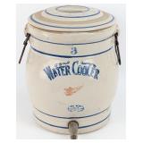 Antique Red Wing 3 Gallon Stoneware Water Cooler W