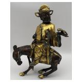 Antique Gilt Bronze Zhong Kui Chinese Mythological