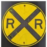 Rail Road Crossing Single Sided Metal Sign