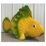 22ï¿½ Metal Fish Statue