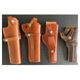 (4) Leather Gun Holsters