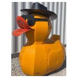 4ï¿½6ï¿½ Metal Duck w/ Cowboy Hat