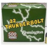 500 Rounds Remington 22 LR Thunderbolt Rimfire Car