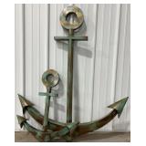 (2) Metal Anchor Wall Art