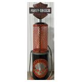 Metal Harley Davidson Motorcycles Gas Pump