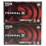 Federal American Eagle 223 REM Centerfire Rifle Ca