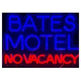14ï¿½ BATES MOTEL NO VACANCY LED Single Sided Neon S