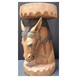 Wooden Horse Stool