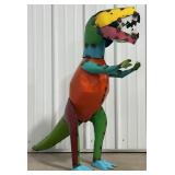35ï¿½ Metal T-Rex Dinosaur Statue