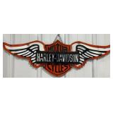 35" Harley Davidson Motorcycles Single Sided Meta