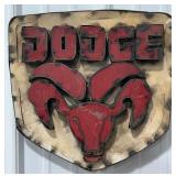 15" Dodge Ram Single Sided Metal Sign