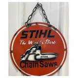 12" STIHL Chain Saws Single Sided Metal Sign