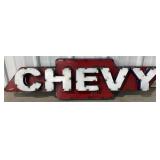 40" Chevy Single Sided Metal Sign