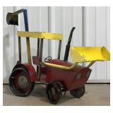 19ï¿½ Metal International Harvester Tractor Statue