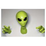 Alien Head & Hands 3D Foam Wall Art