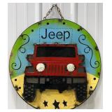 23" Jeep Single Sided Metal Sign