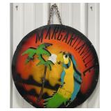 20.5" Margaritaville Single Sided Metal Sign