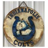 23.5" Indianapolis Colts Single Sided Metal Sign