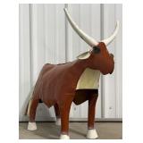 23ï¿½ Metal Bull Statue