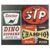 Sinclair, STP, & Champion Spark Plugs Single Sided