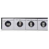 (4) 1 Gram .999 Pure Silver Bars
