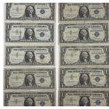 (10) 1957 & 1957B Series $1 U.S. Bank Notes