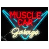 16ï¿½ Muscle Car Garage LED Single Sided Neon Sign