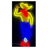 16ï¿½ Las Vegas Cowboy LED Single Sided Neon Sign