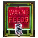 Custom Wayne Feeds Tin Neon Sign
