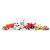 Structo Cement Mixer, Dump Truck, Semi w/ Trailer,