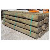 (24) 7' x 8' Treated Posts