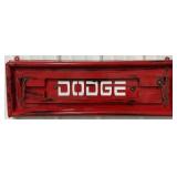 35' Dodge Tailgate Single Sided Metal Sign