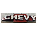 40' Chevy Single Sided Metal Sign