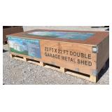2026 RHINO 23' x 22' Double Garage Metal Shed