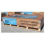 2026 RHINO 12' x 28' Metal Livestock Shed