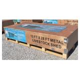2026 RHINO 12' x 28' Metal Livestock Shed