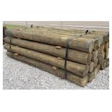 (24) 7' x 8' Treated Posts