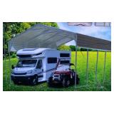 Hurricane 20' x 20' All-Steel Carport w/ 10' Open