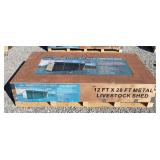 2026 RHINO 12' x 28' Metal Livestock Shed