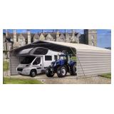 SDLANCH 20' x 30' All-Steel Carport w/ Enclosed Si