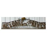 79' Welcome to the River Single Sided Metal Sign