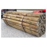 (60) 4' x 7' Treated Posts